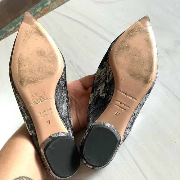 Nicholas Kirkwood Beya Mule Pointy‎ Toe in charcoal metallic 7 - Picture 7 of 8